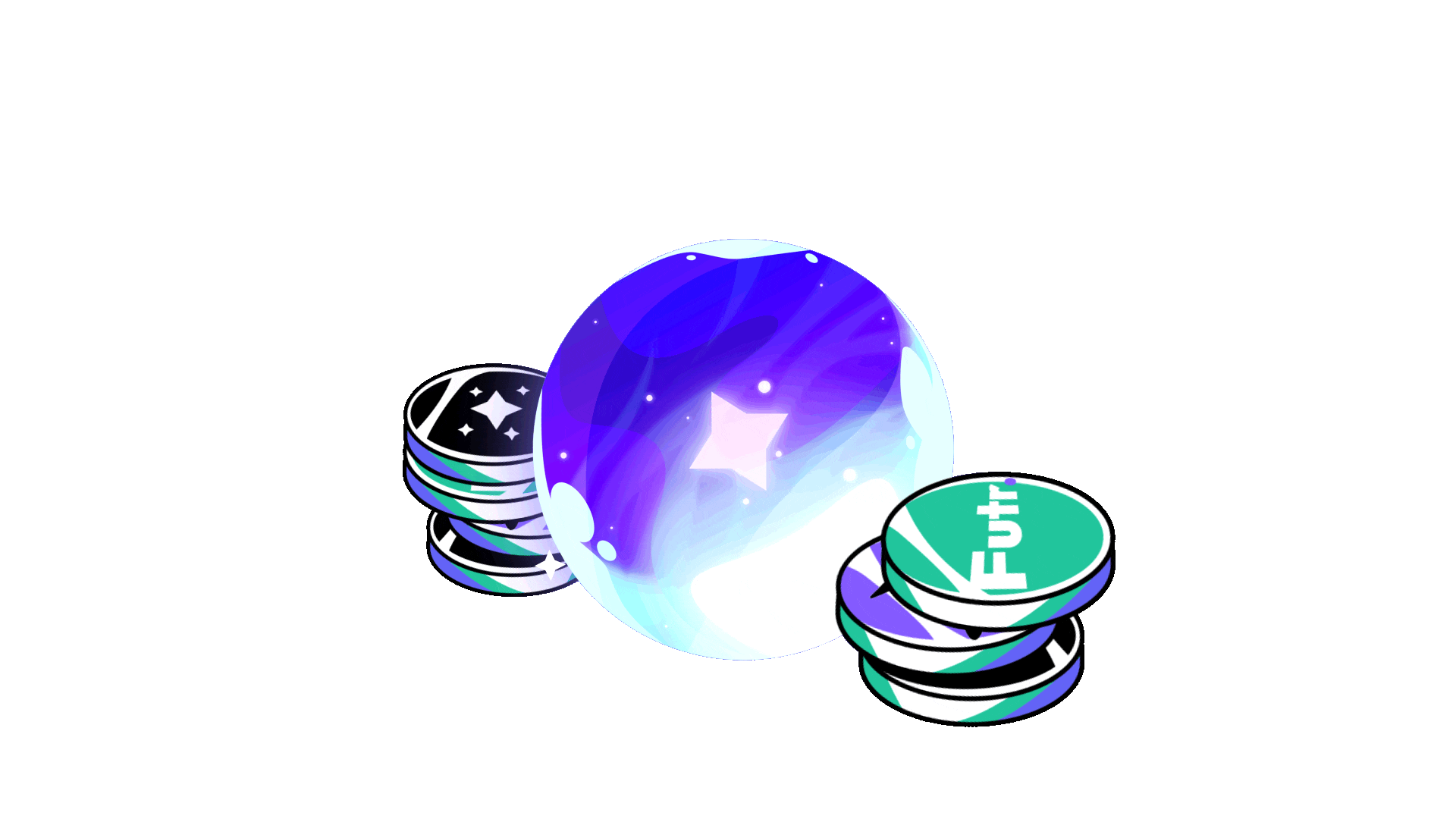 Crystal Ball with Coints